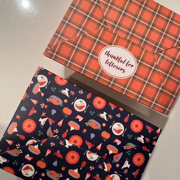 Thanksgiving Leftover Paper Boxes Set of 12 by Bonus & Sparkles (new/x) - Picture 6 of 13